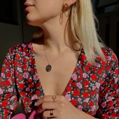 Inel din argint placat cu aur galben 18K Floare multicolora DiAmanti DIA40168